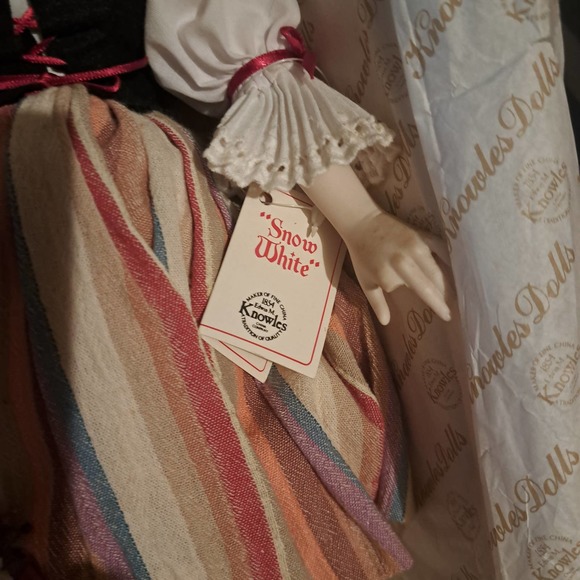 Vintage Porcelain SNOW WHITE-217A Artist Diana Effner porcelain Doll Knowles - Picture 6 of 12